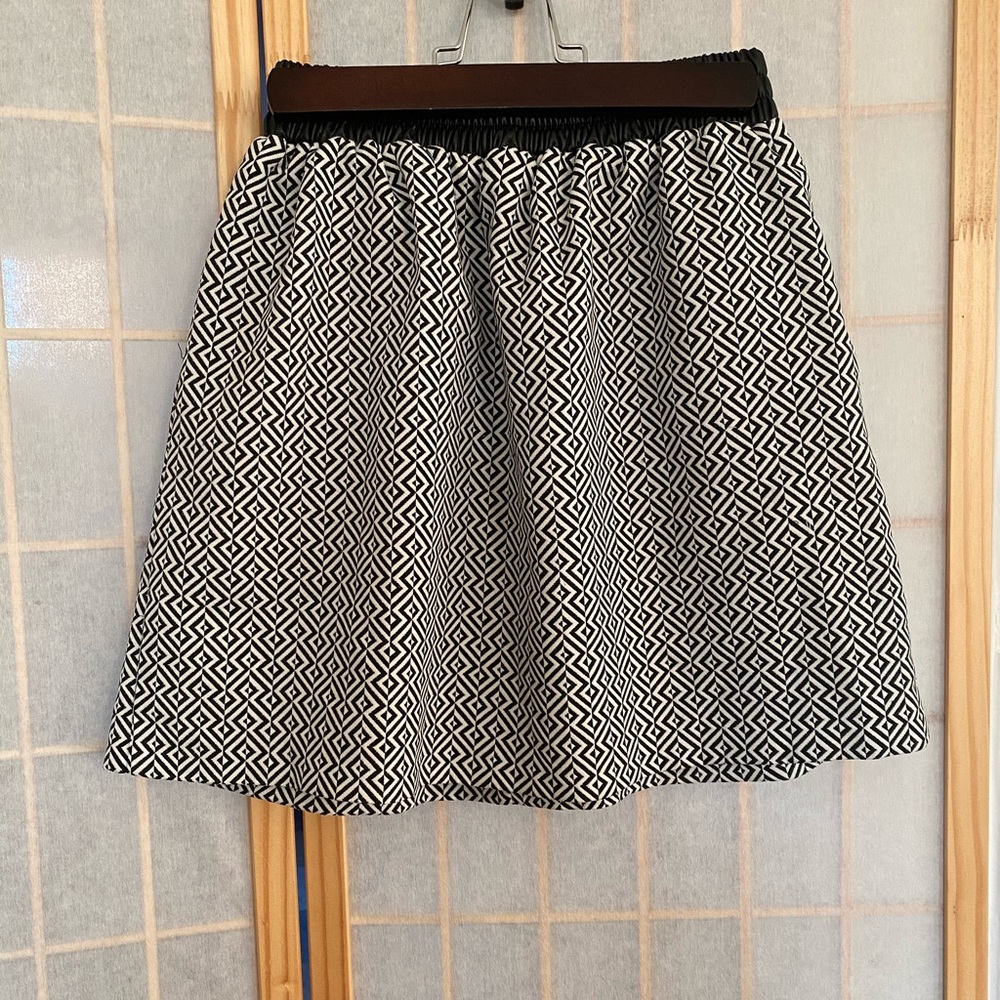 RESERVED pattern skirt black leather 🖤